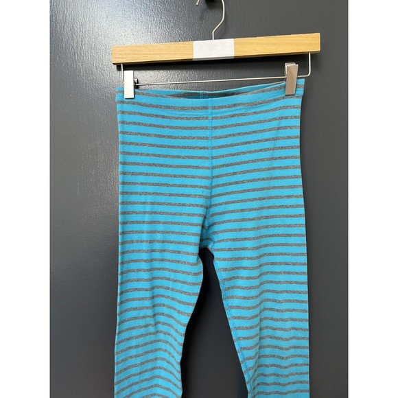 HANNA ANDERSSON Blue Gray STRIPE PAJAMA PANTS ADULT UNISEX SIZE 150cm US12 - Picture 2 of 4